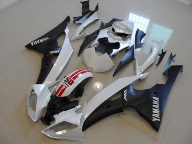 Meilleur Blanc Nacré et Noir 58 Sic Carénage Moto Yamaha R6 08-16