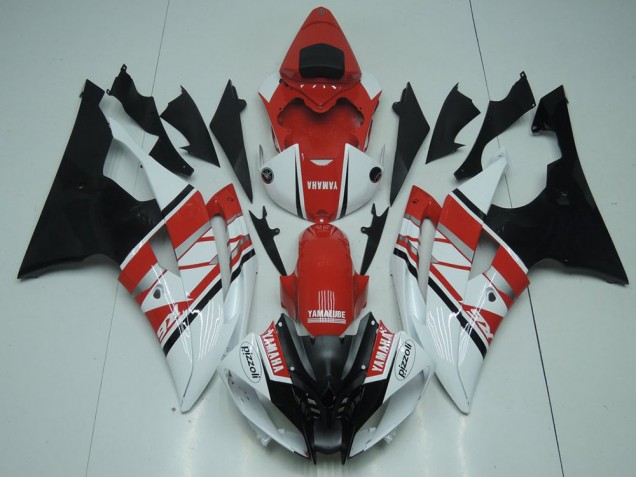 Rouge Blanc Noir Carrosserie Moto Yamaha R6 08-16 Rouge Blanc Noir Carrosserie Moto Yamaha R6 08-16