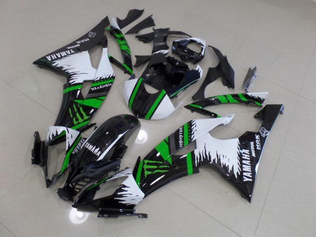 Spécial Blanc Vert Monster Carénage Moto Yamaha R6 08-16