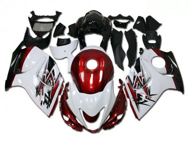 Meilleur Blanc Rouge Carénage Moto Suzuki GSXR 1300 Hayabusa 08-19