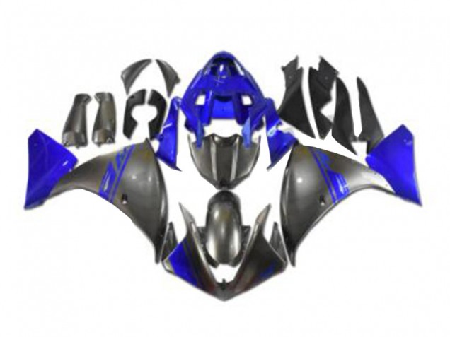 Gris Bleu Carénage Moto Yamaha R1 09-11 Gris Bleu Carénage Moto Yamaha R1 09-11