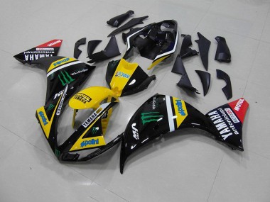 Meilleur Jaune Noir Monster Carénages Moto Yamaha R1 09-11
