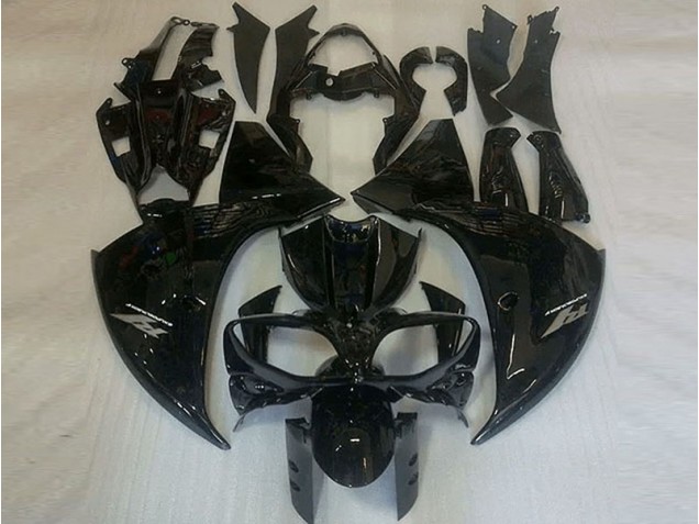 Noir Brillant Carénages Moto Yamaha R1 09-11 Noir Brillant Carénages Moto Yamaha R1 09-11