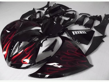 Meilleur Rouge Noir Flamme Carénage Moto Yamaha R1 09-11