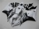 Blanc Argent Noir Carénage Moto Honda CBR 600 RR 09-12 Blanc Argent Noir Carénage Moto Honda CBR 600 RR 09-12