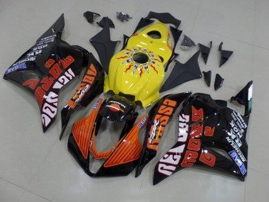 Meilleur Jaune Rossi Courses Carénage Moto Honda CBR 600 RR 09-12