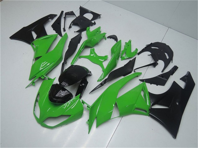 Vert Noir Carrosserie Moto Kawasaki ZX6R 09-12 Vert Noir Carrosserie Moto Kawasaki ZX6R 09-12