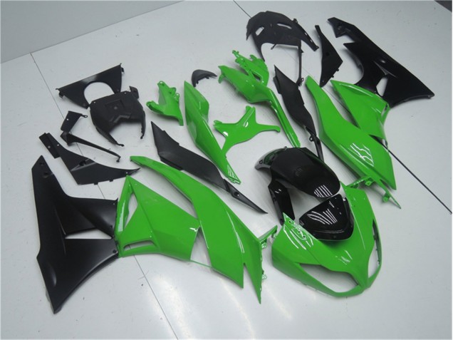 Vert Noir Carrosserie Moto Kawasaki ZX6R 09-12 Vert Noir Carrosserie Moto Kawasaki ZX6R 09-12