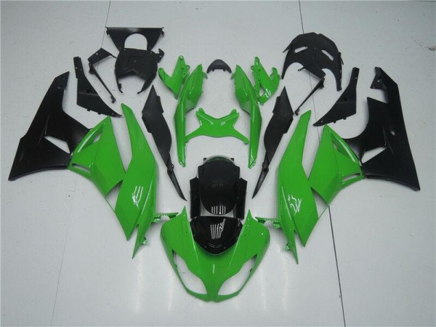 Vert Noir Carrosserie Moto Kawasaki ZX6R 09-12 Vert Noir Carrosserie Moto Kawasaki ZX6R 09-12