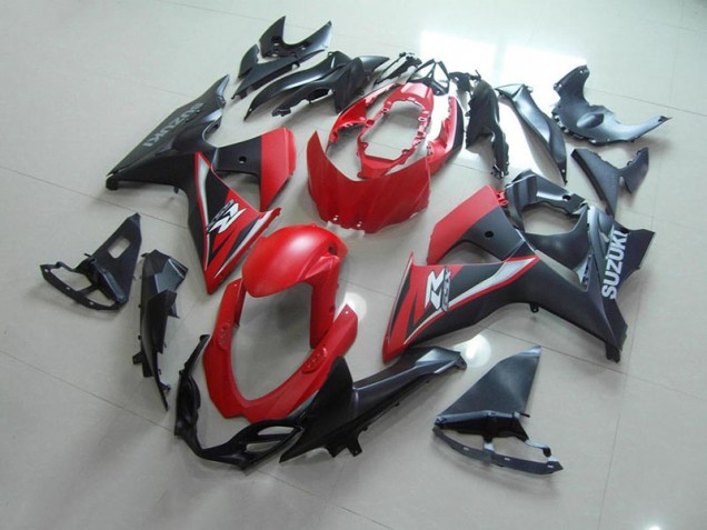 Matte Rouge Noir Carénage Moto Suzuki GSXR 1000 K9 09-16 Matte Rouge Noir Carénage Moto Suzuki GSXR 1000 K9 09-16