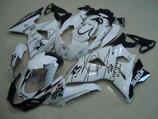 Blanc Corona Carénage Moto Suzuki GSXR 1000 K9 09-16 Blanc Corona Carénage Moto Suzuki GSXR 1000 K9 09-16
