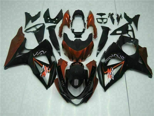 Brun Noir Carénages Moto Suzuki GSXR 1000 K9 09-16 Brun Noir Carénages Moto Suzuki GSXR 1000 K9 09-16