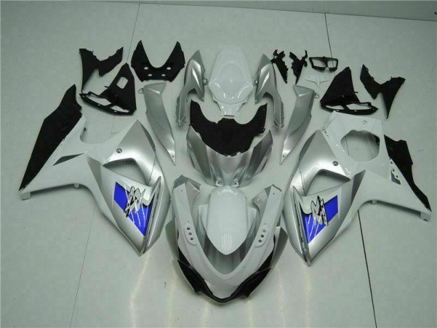 Argent Blanc Carénage Moto Suzuki GSXR 1000 K9 09-16 Argent Blanc Carénage Moto Suzuki GSXR 1000 K9 09-16