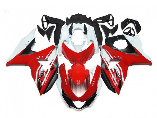 Rouge Blanc Noir Carénage Moto Suzuki GSXR 1000 K9 09-16 Rouge Blanc Noir Carénage Moto Suzuki GSXR 1000 K9 09-16