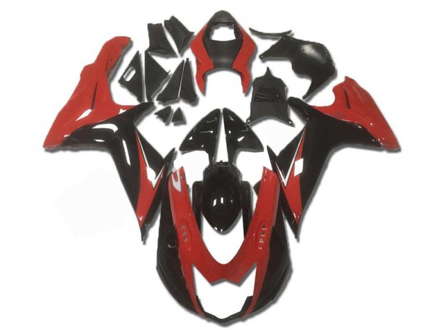 Rouge Noir Carénages Moto Suzuki GSXR 600 / 750 K11 11-24 Rouge Noir Carénages Moto Suzuki GSXR 600 / 750 K11 11-24