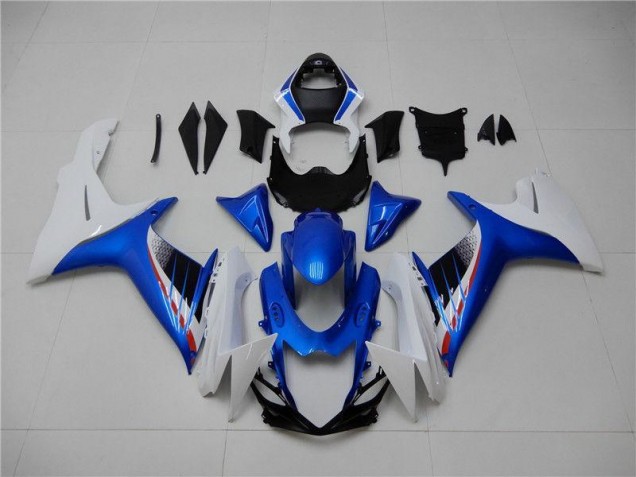 Bleu Blanc Carénages Moto Suzuki GSXR 600 / 750 K11 11-24 Bleu Blanc Carénages Moto Suzuki GSXR 600 / 750 K11 11-24