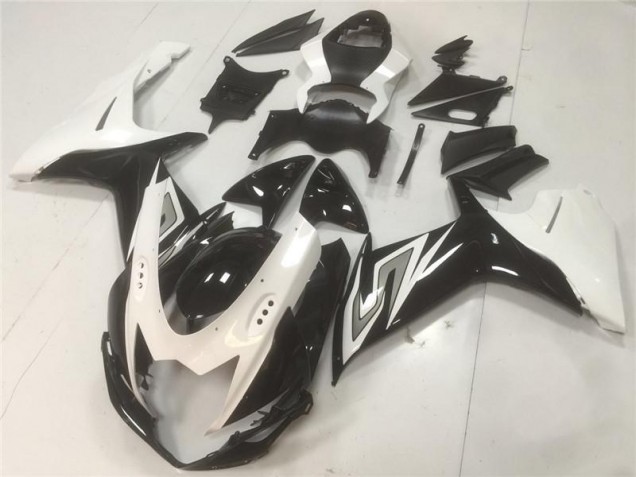 Noir Blanc Carénages Moto Suzuki GSXR 600 / 750 K11 11-24 Noir Blanc Carénages Moto Suzuki GSXR 600 / 750 K11 11-24