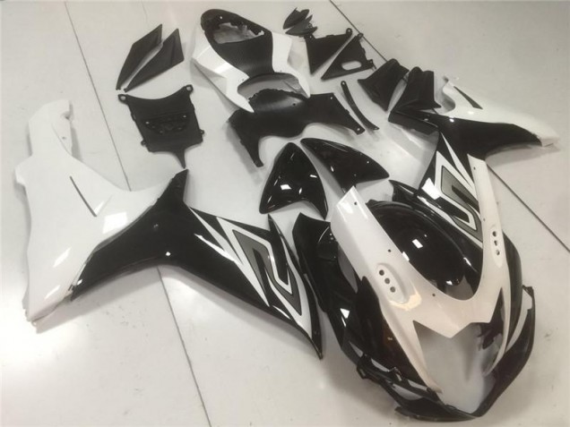 Noir Blanc Carénages Moto Suzuki GSXR 600 / 750 K11 11-24 Noir Blanc Carénages Moto Suzuki GSXR 600 / 750 K11 11-24