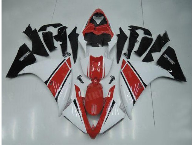 Blanc Rouge Noir Carénage Moto Yamaha R1 12-14 Blanc Rouge Noir Carénage Moto Yamaha R1 12-14