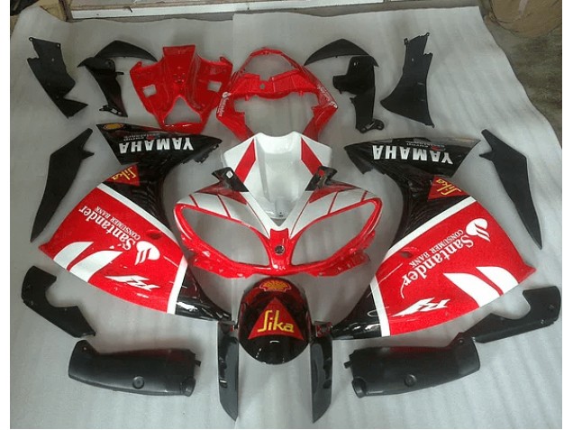 Rouge Blanc et Noir Graphique Carénage Moto Yamaha R1 12-14 Rouge Blanc et Noir Graphique Carénage Moto Yamaha R1 12-14