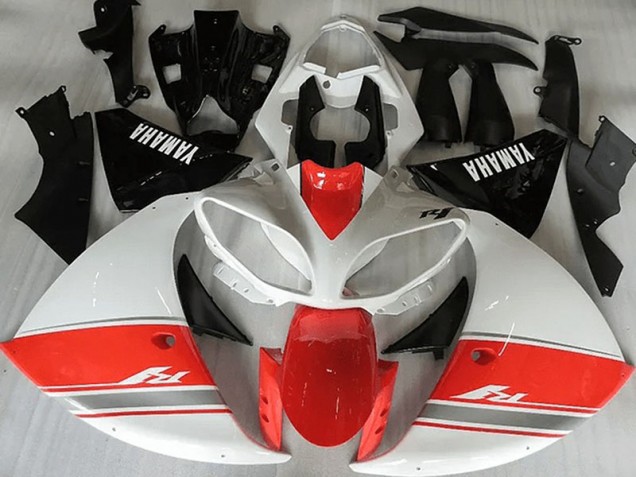 Racy Rouge Blanc Noir Carénage Moto Yamaha R1 12-14 Racy Rouge Blanc Noir Carénage Moto Yamaha R1 12-14