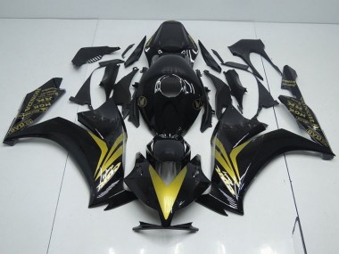Meilleur Noir Brillant et Or Carénage Moto Honda CBR 1000 RR 12-16