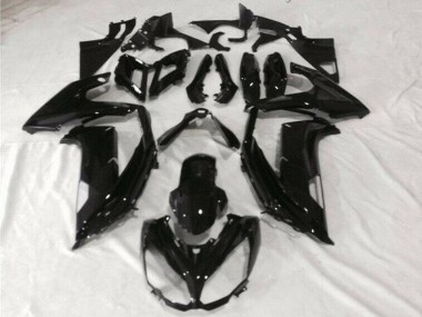 Meilleur Noir Brillant Carénages Moto Kawasaki EX650 12-16
