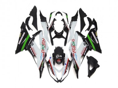 Meilleur Blanc Noir Carénage Moto Kawasaki ZX6R 13-18