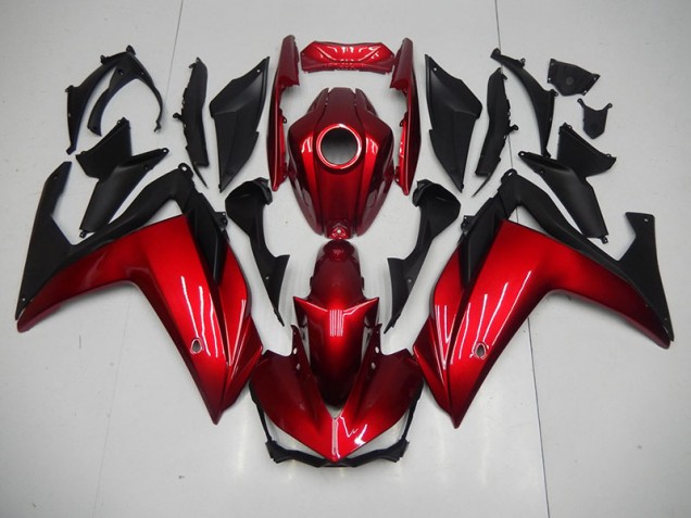 Rouge Noir Carénage Moto Yamaha R3 15-22 Rouge Noir Carénage Moto Yamaha R3 15-22